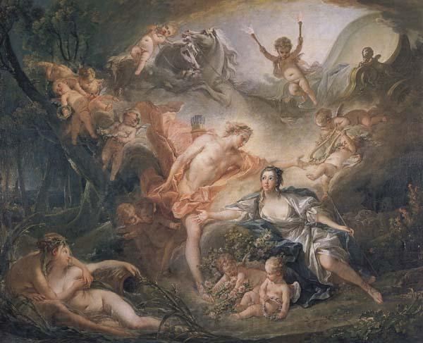 Francois Boucher Madame de Pompadour Spain oil painting art